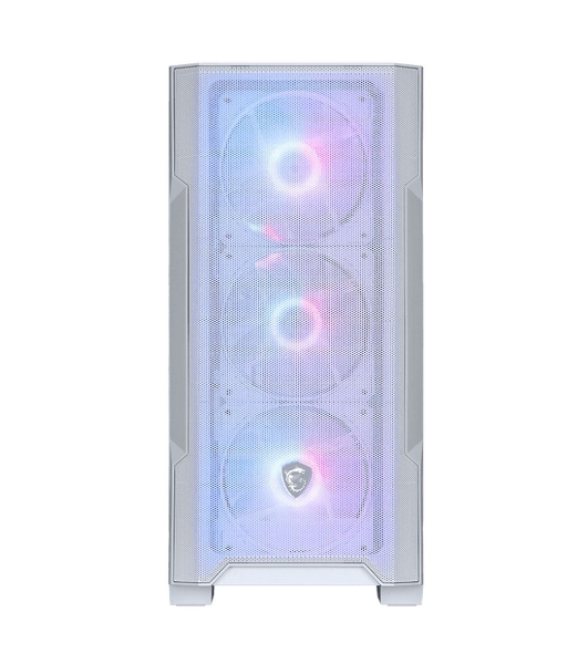 Корпус MSI MAG FORGE M100R, Mini-Tower, белый, 4 x 120 мм