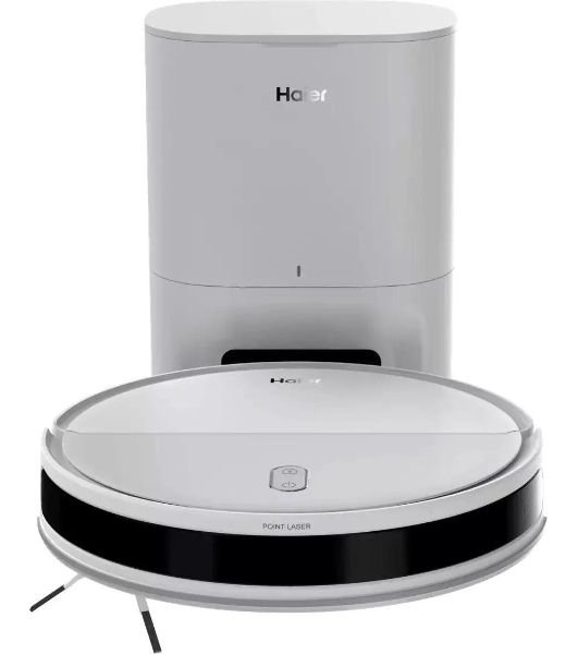 Робот-пылесос Haier HSR Pro Lite белый, 2600 мAч Li-Ion, уборка сухая/влажная, пылесборник контейнер 0.25 л (в компл.:5мешков)
