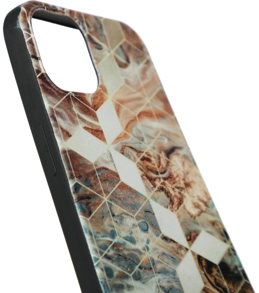 Чехол (клип-кейс) Gresso Meridian, для iPhone 13, золотистый/синий gr17aaae8888