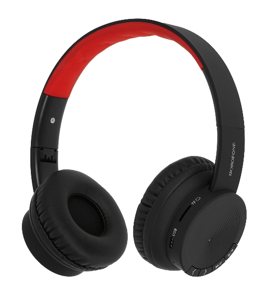 Беспроводные/проводные наушники Borofone BO11 черный, накладные, Bluetooth + проводной, до 8 ч