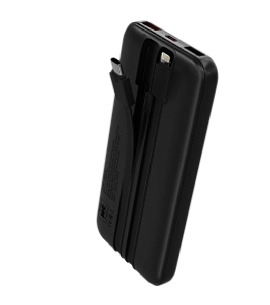 Портативный аккумулятор MORE CHOICE (4620202552792) PB35-10 10000mAh 2USB+1Type-C 3.0A 22.5W+PD20W+QC3.0, черный