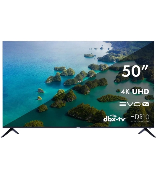 Телевизор Haier 50' S2 черный DLED 4K UHD 60Hz Smart TV Android TV 2GB/32GB