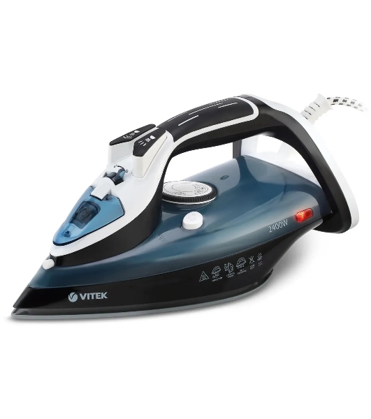 Утюг Vitek VT-8304 2400 Вт черный/белый/синий