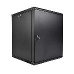 Шкаф телекоммуникационный настенный разборный ЦМО ЭКОНОМ 15U (600 520) дверь металл, черный, фото 1