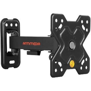 Кронштейн Arm media MARS-5 черный, 15 шт/уп. Кр. стал. настенный для TV 10'-32', max 25 кг, 4 ст св., нак. +5°-15°, пов. ±90° от ст. 62-194 мм. max VESA 100x100 мм.