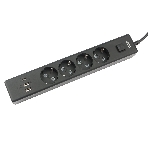 Бытовой удлинитель PowerCube, 4 р с/з вык.,3USB, 3500 Вт, 16А, 1.9 м, 3x1,0 черный PC-7B-2M, фото3