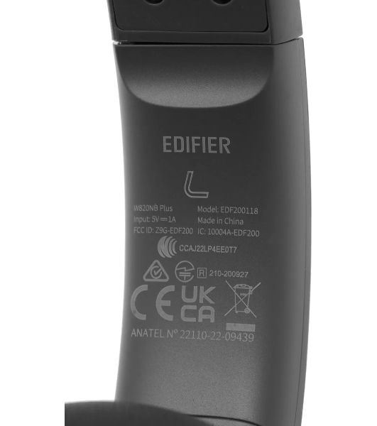 Гарнитура накладные Edifier W820NB PLUS серый беспроводные bluetooth оголовье