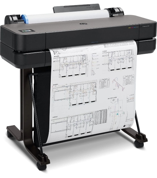 Плоттер струйный HP Designjet T630, A1, цветной, 24', 610 мм, 2400x1200 dpi, USB, Gigabit Ethernet, WiFi