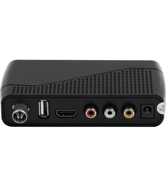 Приставка для цифрового ТВ Hyundai H-DVB500 черный, DVB-T2, DVB-T, DVB-C, HDMI, USB 2.0 х2