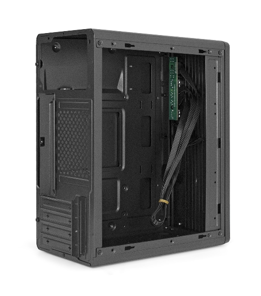 Корпус ExeGate BAA-503-AAA450, Mini-Tower, чёрный, 1 x 80/90 мм, БП 450 Вт