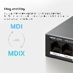 Коммутатор настольный Mercusys MS106LP с 6 портами 10/100 Мбит/с (4 порта PoE+), фото9
