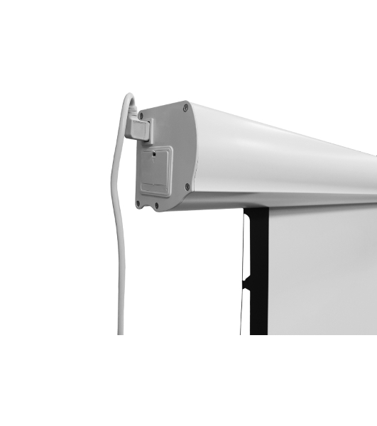 Экран с электроприводом Lumien Cinema Control 219x362 см (раб.область 198х352 см) (159') Matte White FiberGlass черная кайма по периметру, доп.черная область 10 см, триггер., RS232, IR, RF управл. в комплекте, цвет корпуса 'титаниум' 16:9