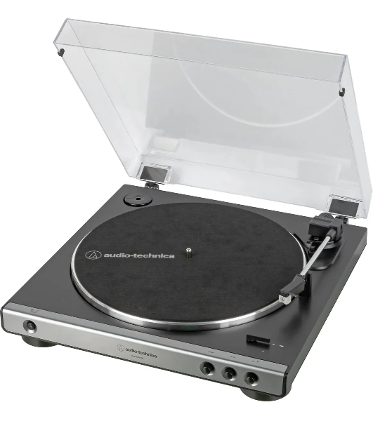Проигрыватель винила Audio-Technica AT-LP60XUSB полностью автоматический серебристый