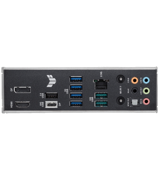 Материнская плата ASUS TUF GAMING B860M-PLUS WIFI, LGA 1851, Intel B860, 4xDDR5, 4xSATA, 3xM.2, 1xPCIe 5.0 x16, 1xPCIe x4, 1xUSB-C, 4xUSB-A 3.2 Gen 1, 2xUSB-A 3.2 Gen 2, 1xHDMI, 1xDP, 1x2.5Gb LAN, 7.1, mATX