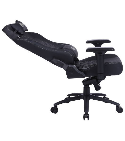 Кресло Cactus CS-CHR-0112BL черный, экокожа, подголовник