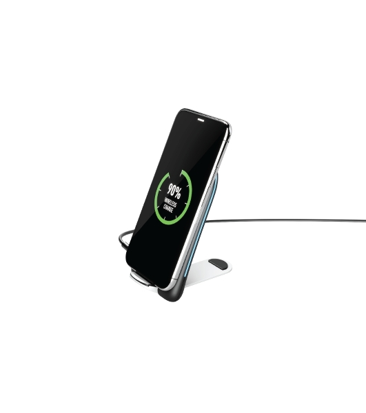 Беспроводное зарядное устройство OLMIO FOLD, QI, 15W, черное
