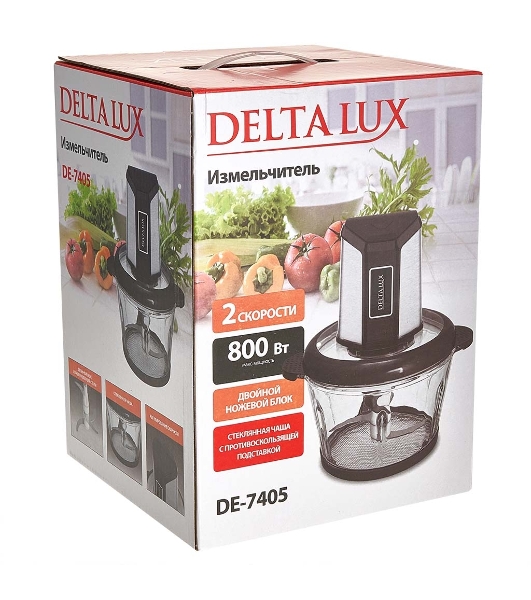 Измельчитель DELTA LUX DE-7405, черный
