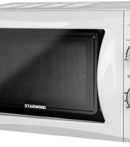 Микроволновая печь Starwind SMW3720 белый, 20 л, 700 Вт, переключатели - поворотный механизм