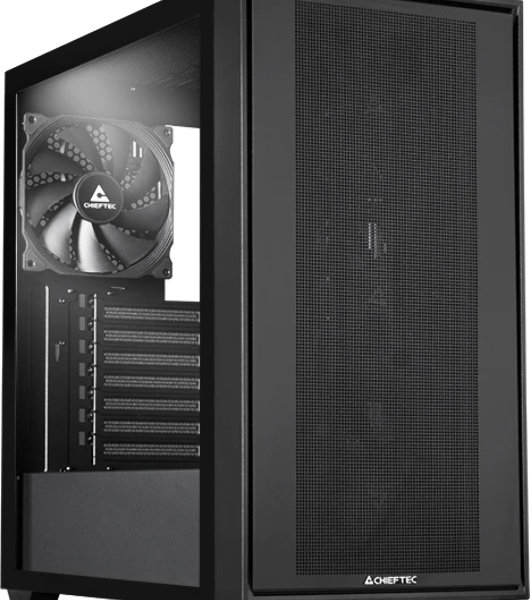 Компьютерный корпус Chieftec Night Hunter черный без БП ATX 4x140мм audio bott PSU