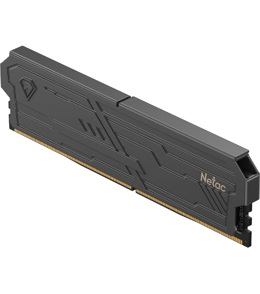 Оперативная память Netac Shadow III, DDR4, 8GB (1x8GB), 3200 MHz, CL16, с радиатором, черный