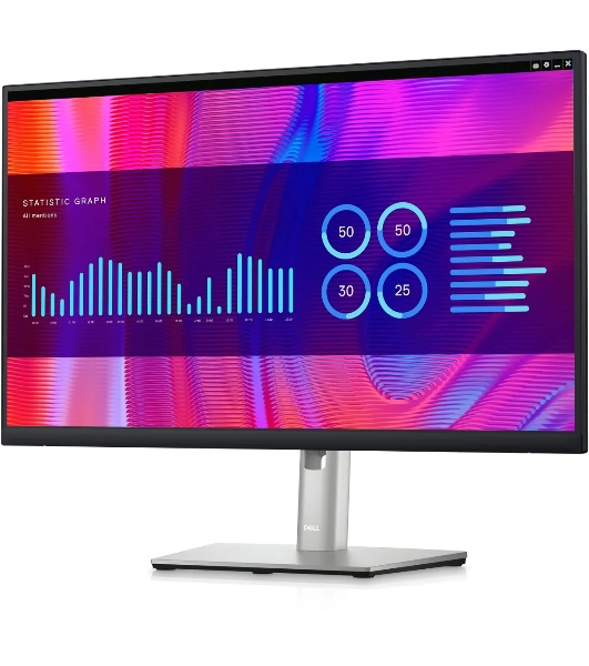 Монитор 23.8' Dell P2423DE IPS 2560x1440, 60 Гц, 5 мс, 16:9, 300 кд/м², HDMI 1.4, DP 1.2, USB-C (90 Вт), 4xUSB 3.0, Ethernet (1 Gbит), 3.5 Jack, черный/серебристый