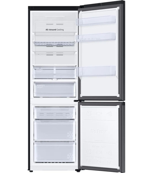 Холодильник Samsung RB34C675EBN/EF черный двухкамерный 230/114л морозилка снизу, No Frost