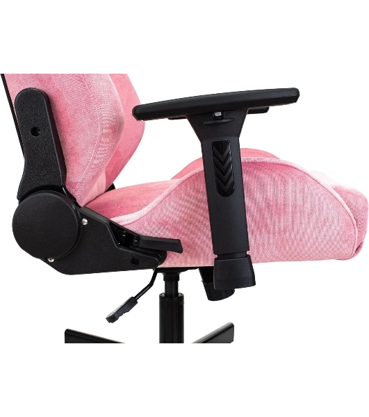 Кресло Knight N1 Fabric розовый, велюр, 120 кг, механизм качания