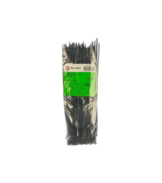 Стяжки нейлоновые FORTISFLEX КСС 5x300 (ч) (100 шт.)