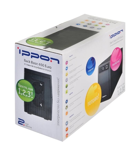 Источник бесперебойного питания Ippon Back Basic 650 Euro 383323