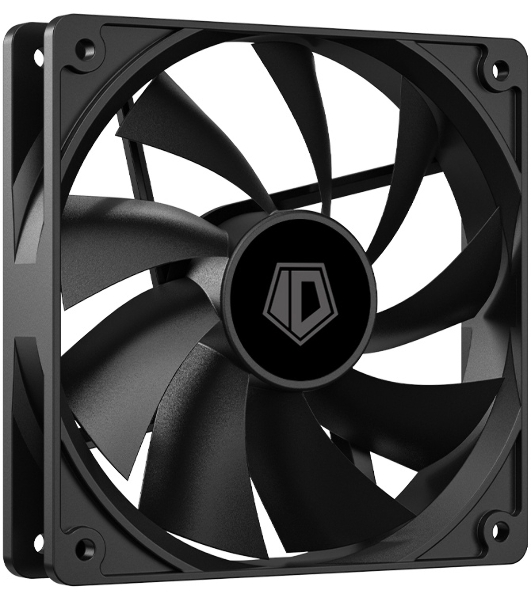 Вентилятор для корпуса ID-Cooling XF-120-K черный, 120 мм, 1800 об/мин, 35.2 дБ, 4 pin