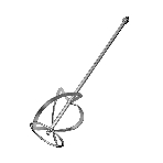 Насадка для миксера Сибртех, для тяжелых растворов,140 х 590 мм, оцинкованная,хвостовик резьба М14, фото 1