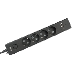 Бытовой удлинитель PowerCube, 4 р с/з вык.,3USB, 3500 Вт, 16А, 1.9 м, 3x1,0 черный PC-7B-2M, фото6