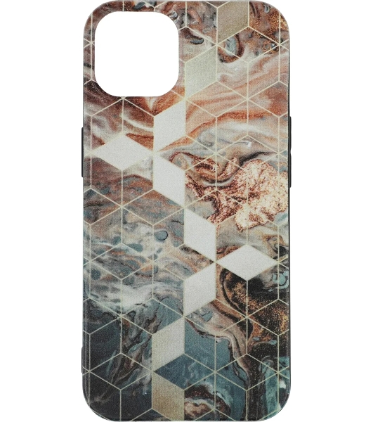 Чехол (клип-кейс) Gresso Meridian, для iPhone 13, золотистый/синий gr17aaae8888