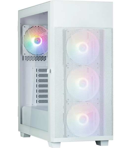 Компьютерный корпус ZALMAN S5 NEO, ATX, белый, WINDOW, 2xCOMBO (3.5' or 2.5'), 4x2.5', 1xUSB 2.0, 1xUSB3.1, FRONT 3x120мм FRGb, REAR 1x120мм FRGb