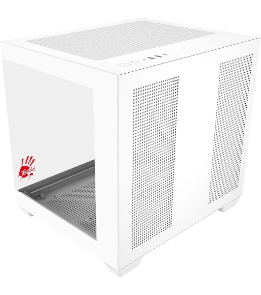 Компьютерный корпус Bloody CC-121 белый без БП mATX 7x120мм 1xUSB2.0 1xUSB3.0 audio