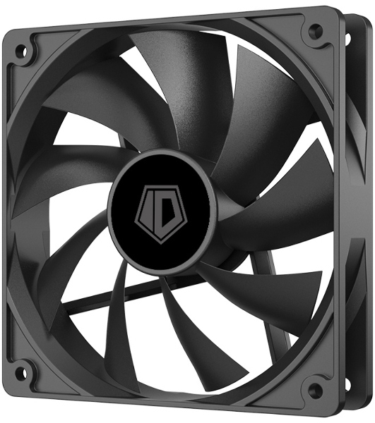 Вентилятор для корпуса ID-Cooling XF-120-K черный, 120 мм, 1800 об/мин, 35.2 дБ, 4 pin