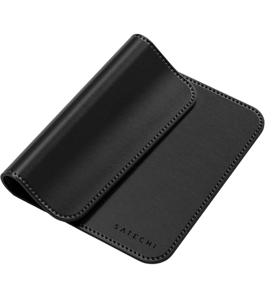 Коврик для мыши из веганской кожи Satechi Vegan-Leather Premium Desk Mat, черный