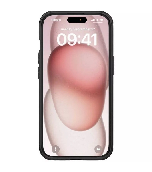 Чехол Super Frosted Shield Pro, черный, (AP IP15 Plus)