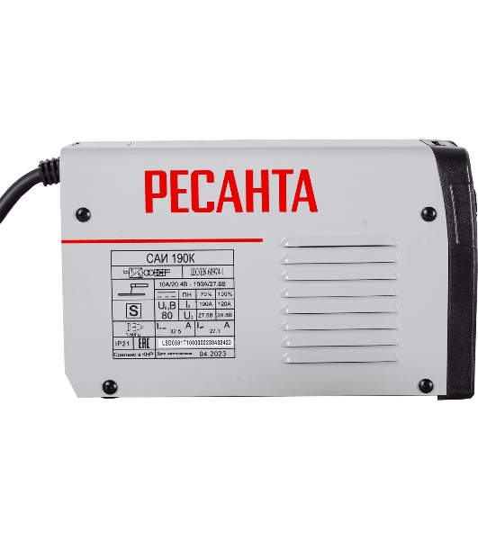 Сварочный аппарат Ресанта САИ-190К инвертор ММА DC