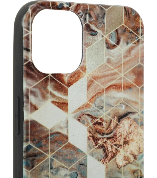 Чехол (клип-кейс) Gresso Meridian, для iPhone 13, золотистый/синий gr17aaae8888