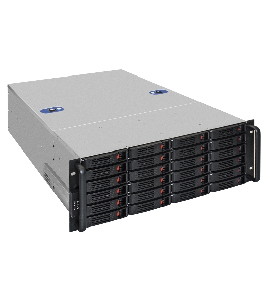 Серверный корпус ExeGate Pro 4U660-HS24 (RM 19', высота 4U, глубина 660, БП 800ADS, 24xHotSwap, USB)