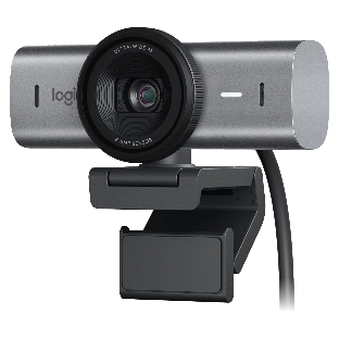 Веб-камера Logitech BRIO MX 3840x2160, 30 кадр/с, USB, микрофон, шторка приватности, автофокус, крепление на мониторе, графитовый