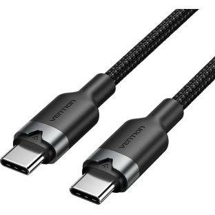 Кабель Vention USB 2.0 CM/CM - 1м. черный 3А PD60W