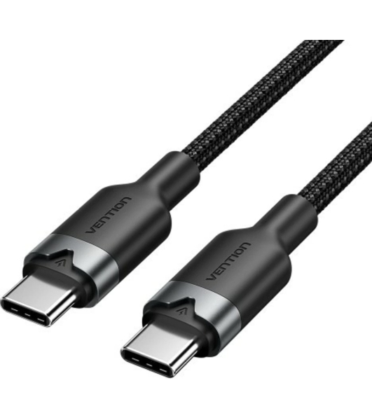 Кабель Vention USB 2.0 CM/CM - 1м. черный 3А PD60W