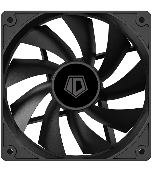 Вентилятор для корпуса ID-Cooling XF-120-K черный, 120 мм, 1800 об/мин, 35.2 дБ, 4 pin