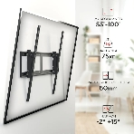 Кронштейн для телевизора Holder LCD-T8602-B черный 55'-100' макс.75кг настенный наклон, фото7