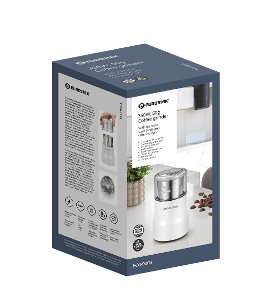 Кофемолка Eurostek ECG-9003 350 Вт, 50 гр, белый