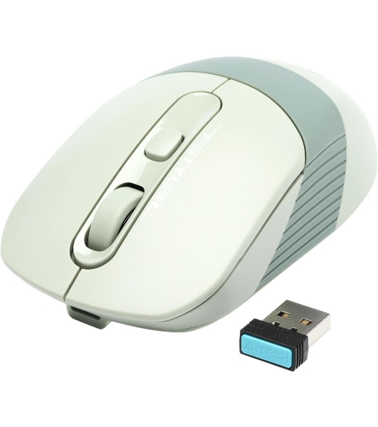 Мышь беспроводная A4Tech Fstyler FB10C зеленый, 2000 dpi, радиоканал, Bluetooth, USB, кнопки - 4