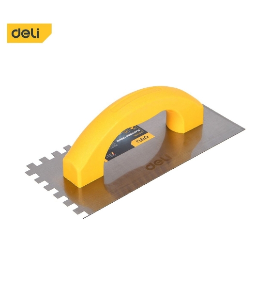 Кельма зубчатая прямоугольная Deli DL509310 230х100мм
