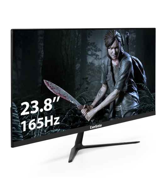 Монитор 23.8' ExeGate Combat EG2407C IPS 1920x1080, 165 Гц, 1 мс, 16:9, 300 кд/м2, 1xHDMI, 1xDP, 1x3.5 мм, черный